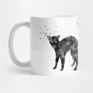 Bristly black cat Mug